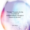 Walt Disney quote: “Mickey Mouse is, to me, a symbol…”- at QuotesQuotesQuotes.com