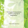 William Ellery Channing quote: “One good anecdote is worth a volume…”- at QuotesQuotesQuotes.com
