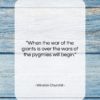 Winston Churchill quote: “When the war of the giants is…”- at QuotesQuotesQuotes.com
